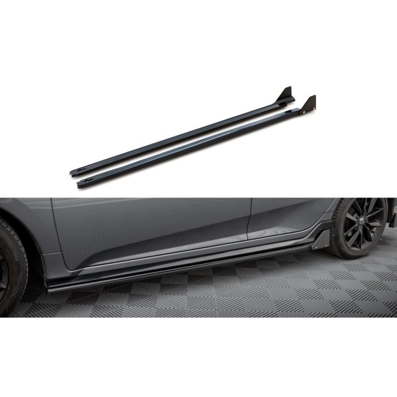 Maxton Side Skirts Diffusers + Flaps Honda Civic Sport Mk 10, MAXTON DESIGN