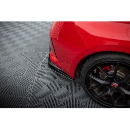 Maxton Street Pro Rear Side Splitters Honda Civic Type-R Mk 11 Black, MAXTON DESIGN