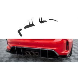 Maxton Street Pro Rear Side Splitters Honda Civic Type-R Mk 11 Black-Red, MAXTON DESIGN