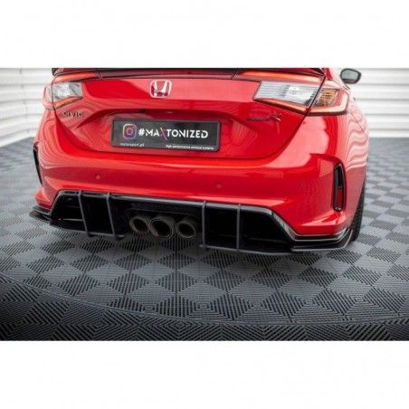 Maxton Street Pro Rear Side Splitters Honda Civic Type-R Mk 11 Red, MAXTON DESIGN