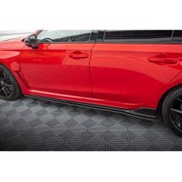 Maxton Street Pro Side Skirts Diffusers Honda Civic Type-R Mk 11 Black, MAXTON DESIGN