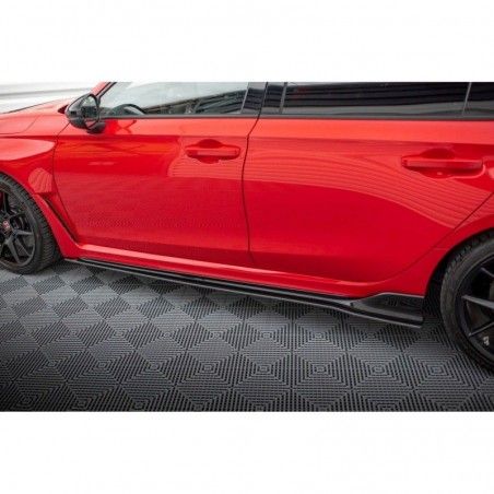 Maxton Street Pro Side Skirts Diffusers Honda Civic Type-R Mk 11 Black-Red, MAXTON DESIGN