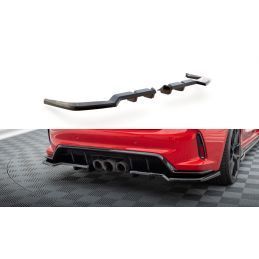 Maxton Central Rear Splitter (with vertical bars) V.1 Honda Civic Type-R Mk 11, MAXTON DESIGN