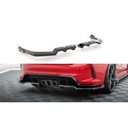 Maxton Central Rear Splitter (with vertical bars) V.1 + Flaps Honda Civic Type-R Mk 11, MAXTON DESIGN