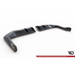 Maxton Central Rear Splitter (with vertical bars) V.2 Honda Civic Type-R Mk 11, MAXTON DESIGN