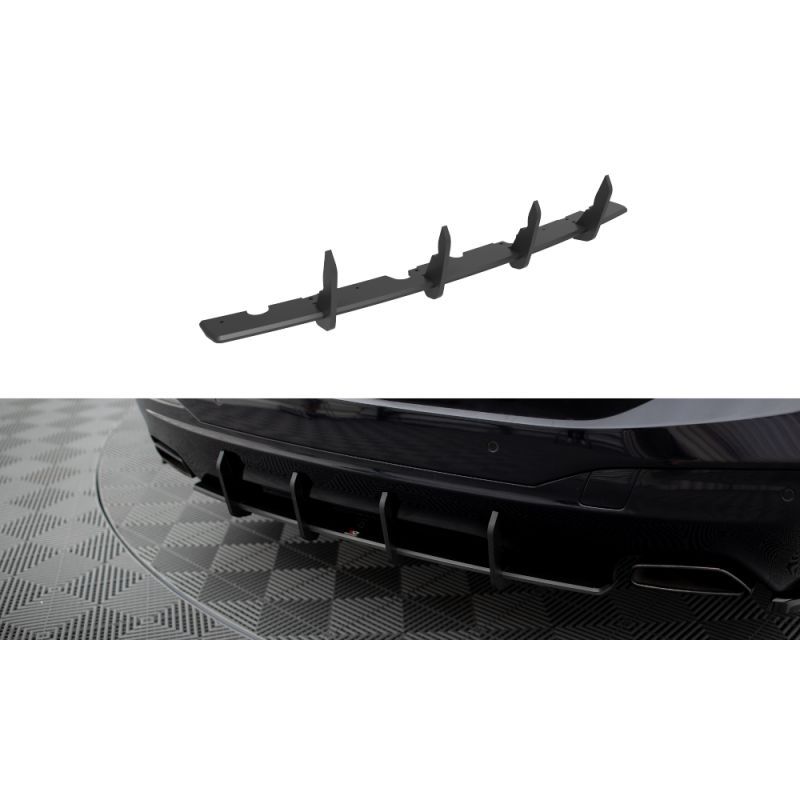 Maxton Street Pro Rear Diffuser BMW 6 GT M-Pack G32 Black-Red, MAXTON DESIGN