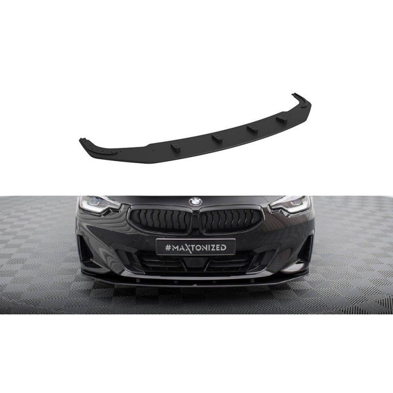 Maxton Street Pro Front Splitter BMW 2 Coupe G42 Black, MAXTON DESIGN