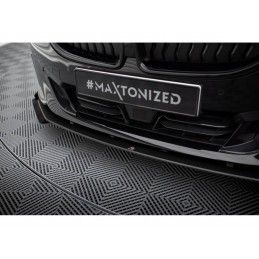 Maxton Street Pro Front Splitter + Flaps BMW 2 Coupe G42 Black-Red + Gloss Flaps, MAXTON DESIGN