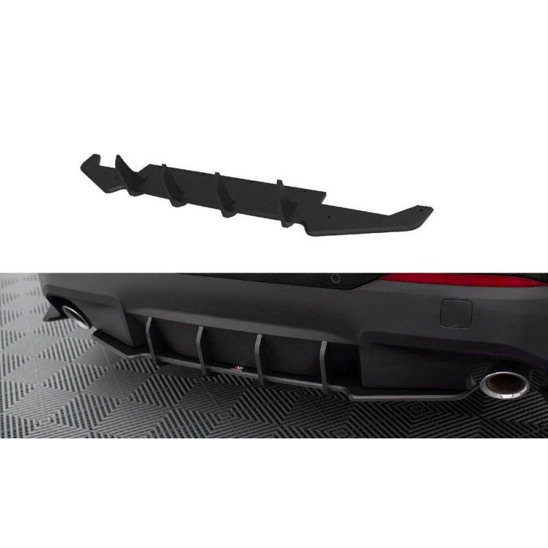 Maxton Street Pro Rear Diffuser BMW 2 Coupe G42 Black, MAXTON DESIGN