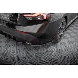 Maxton Street Pro Rear Side Splitters BMW 2 Coupe G42 Black-Red, MAXTON DESIGN