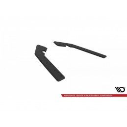 Maxton Street Pro Rear Side Splitters BMW 2 Coupe G42 Black-Red, MAXTON DESIGN