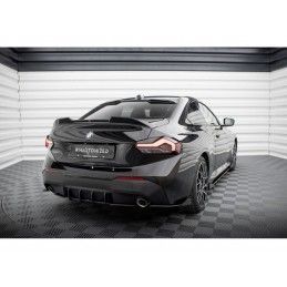 Maxton Street Pro Rear Side Splitters + Flaps BMW 2 Coupe G42 Black + Gloss Flaps, MAXTON DESIGN