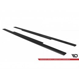 Maxton Street Pro Side Skirts Diffusers BMW 2 Coupe G42 Black, MAXTON DESIGN