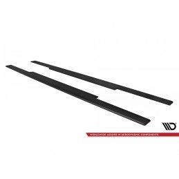 Maxton Street Pro Side Skirts Diffusers BMW 2 Coupe G42 Black, MAXTON DESIGN