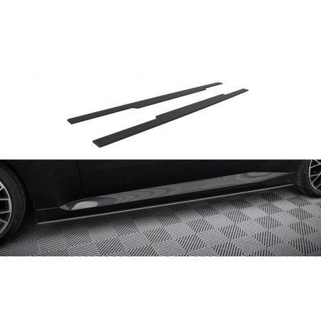 Maxton Street Pro Side Skirts Diffusers BMW 2 Coupe G42 Black-Red, MAXTON DESIGN
