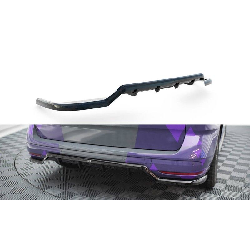 Maxton Central Rear Splitter (with vertical bars) Volkswagen Multivan T7, MAXTON DESIGN