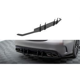 Maxton Street Pro Rear Diffuser Mercedes-AMG C63 Sedan / Estate W205 Facelift Black, MAXTON DESIGN