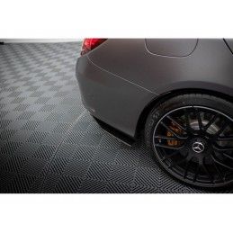 Maxton Street Pro Rear Side Splitters Mercedes-AMG C63 Sedan / Estate W205 Facelift Black, MAXTON DESIGN