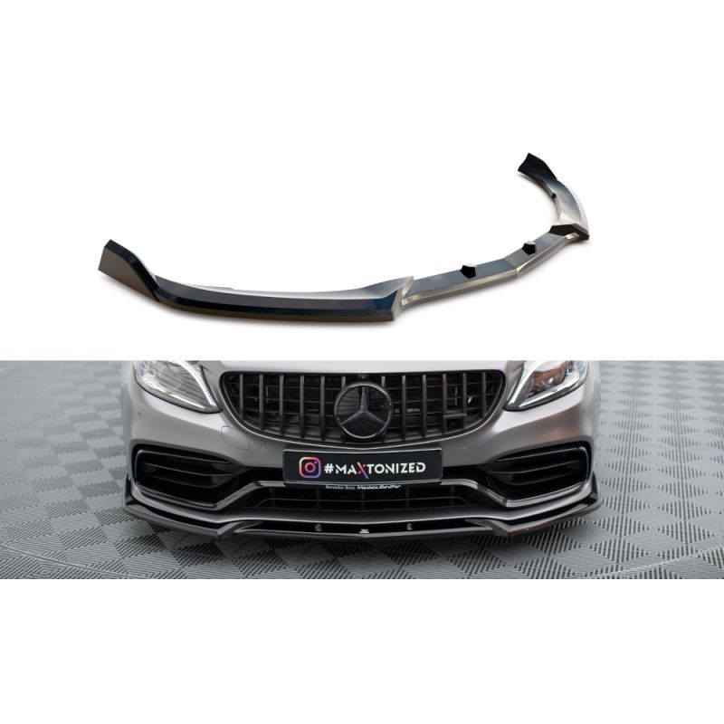 Maxton Front Splitter V.2 Mercedes-AMG C63 Sedan / Estate W205 Facelift, MAXTON DESIGN