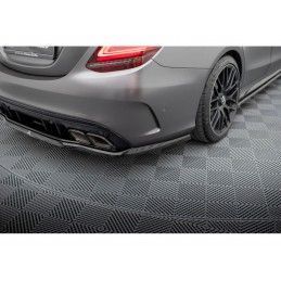 Maxton Central Rear Splitter (with vertical bars) Mercedes-AMG C63 Sedan / Estate W205 Facelift, MAXTON DESIGN