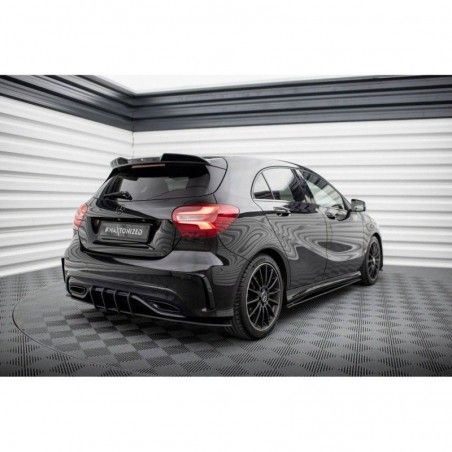 Maxton Street Pro Rear Diffuser Mercedes-Benz A AMG-Line W176 Facelift Red, MAXTON DESIGN