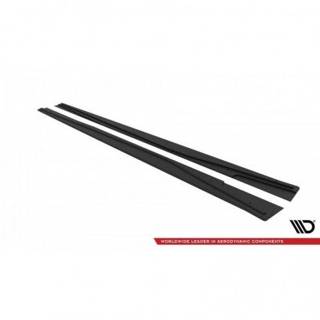 Maxton Street Pro Side Skirts Diffusers Mercedes-Benz A AMG-Line W176 Facelift Black, MAXTON DESIGN