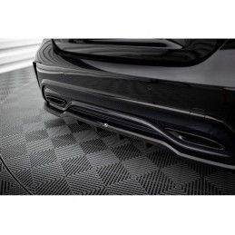 Maxton Central Rear Splitter (with vertical bars) Mercedes-Benz A AMG-Line W176 Facelif, MAXTON DESIGN