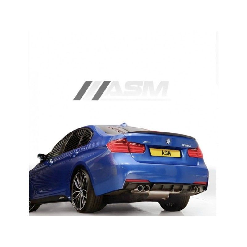 ASM - BMW 3 SERIES F30 GLOSS BLACK QUAD EXHAUST DIFFUSER, Nouveaux produits ASM