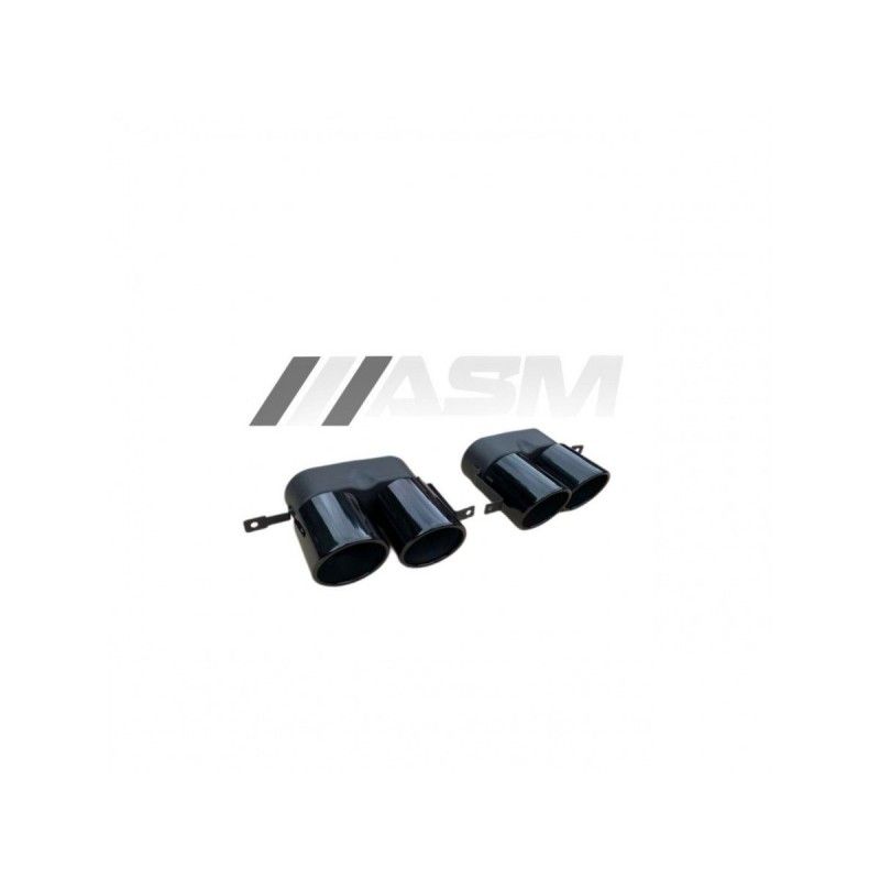 ASM - BMW G20 3 SERIES STAINLESS STEEL GLOSS BLACK REAR EXHAUST TIPS, Nouveaux produits ASM