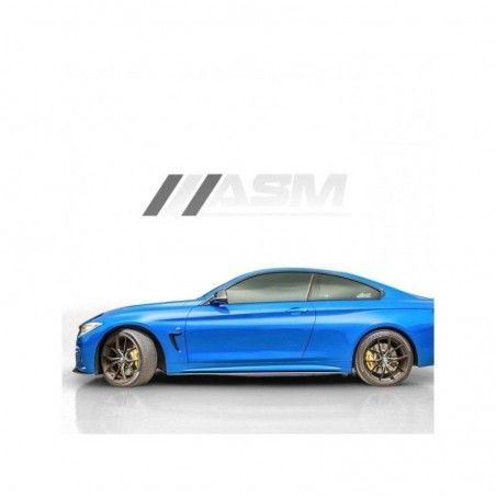 ASM - BMW 4 SERIES F32 / F33 / F36 SIDE SKIRTS GLOSS BLACK ABS, Nouveaux produits ASM
