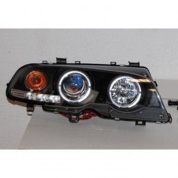 Set De Phares Avant Angel Eyes BMW E46 1999-2002 2-Porte Noir Modèle II, Nouveaux produits eurolineas