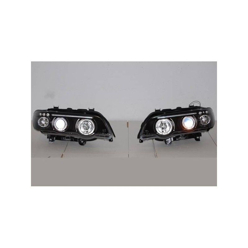 Set De Phares Avant Angel Eyes BMW X5 2001 Noir, Nouveaux produits eurolineas