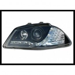 Phare Avant Lumière De Jour Seat Ibiza '02-07 Noir + Led Int., Nouveaux produits eurolineas