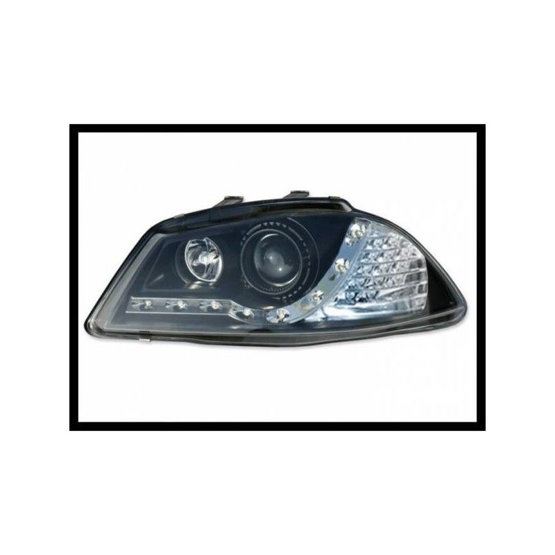 Phare Avant Lumière De Jour Seat Ibiza '02-07 Noir + Led Int., Nouveaux produits eurolineas