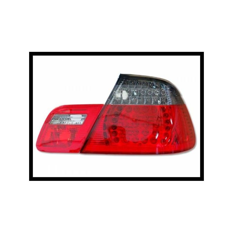 Feux Arrières BMW E46 '98-'05 CC, Led, Rouge, Chromé, Fumé, Nouveaux produits eurolineas