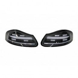 Feux Arrières Porsche 986 97-04 Led Black clignotant séquentiel Look 718, Nouveaux produits eurolineas