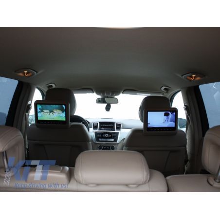 Universal 9 Inch Car Headrest DVD Player HDMI LCD Screen Backsuitable for SEAT Monitor Beige, Nouveaux produits kitt