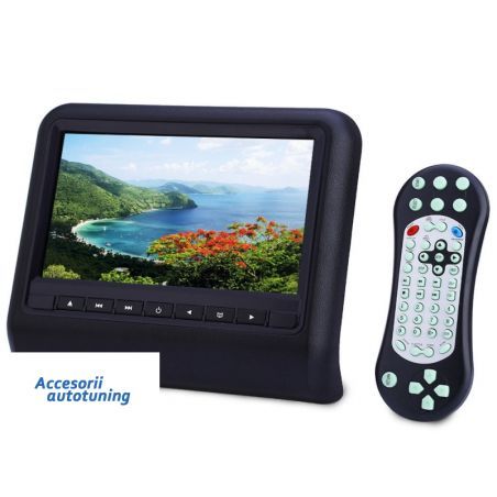 Universal 9 Inch Car Headrest DVD Player HDMI LCD Screen Backsuitable for SEAT Monitor -Black, Nouveaux produits kitt