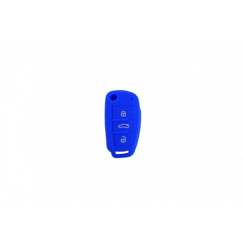 Silicone Car Key Cover suitable for AUDI - Blue, Nouveaux produits kitt