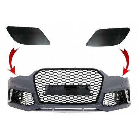 SRA Covers Front Bumper suitable for Audi A6 C7 4G (2011-2018) RS6 Design, Nouveaux produits kitt