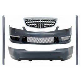 Body Kit suitable for Mercedes S-Class W221 (2005-2012) Bumpers with Front Grille and Side Skirts S63 S65 Design, Nouveaux produ