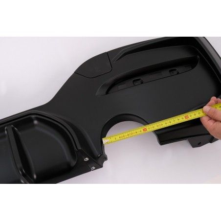Rear Bumper Spoiler Valance Diffuser Twin Outlet Single Tip suitable for BMW 1 Series F20 F21 LCI (2015-06.2019) Matte Black, No