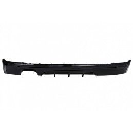 Rear Bumper Spoiler Valance Diffuser Left Outlet for Twin Exhaust suitable for BMW 2 Series F22 F23 (2013-) Shiny Black, Nouveau