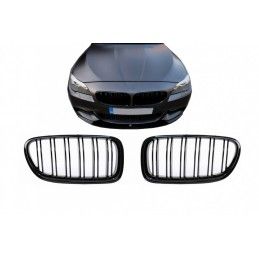 Central Grilles suitable for BMW 5 Series F10 F11 (2010-2017) Double Stripe M Design Glossy Black, Nouveaux produits kitt