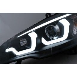 Tube Light LED DRL Angel Eyes Headlights suitable for BMW X5 E70 (2007-2013) Black, Nouveaux produits kitt