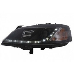 LED DRL Headlights suitable for Opel Astra G (09.1997-02.2004) Black, Nouveaux produits kitt