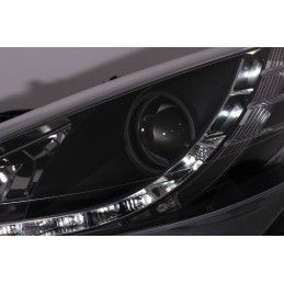 LED DRL Headlights suitable for Peugeot 207 (05.2006-06.2012) Black, Nouveaux produits kitt