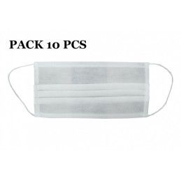 Package of 10 Mask with Folds 100% Polypropylene 2 Layers Unisex, Nouveaux produits kitt