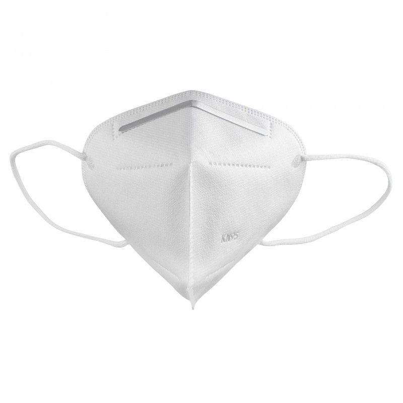 KN95 White Triangle Face Mask 5 Layers Unisex Disposable with Bending Metal Strip, Nouveaux produits kitt