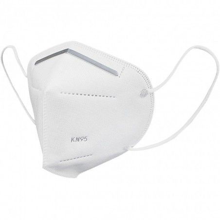 KN95 White Triangle Face Mask 5 Layers Unisex Disposable with Bending Metal Strip, Nouveaux produits kitt